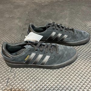 Adidas Mens Busenitz Vulcan ll Skateboard Shoes Black/Gum Mens US size 12.5